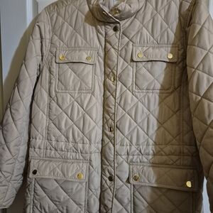 Charter Club Beige Quilted Jacket